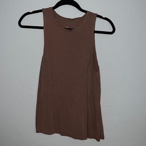 Beige/brown tank top